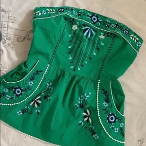 Antropologie Vanessa Virginia strapless top